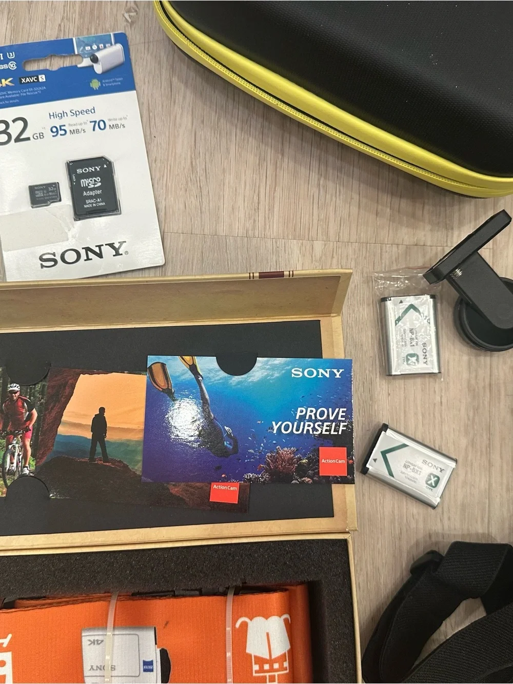 Sony White 4K Compact Action Camera